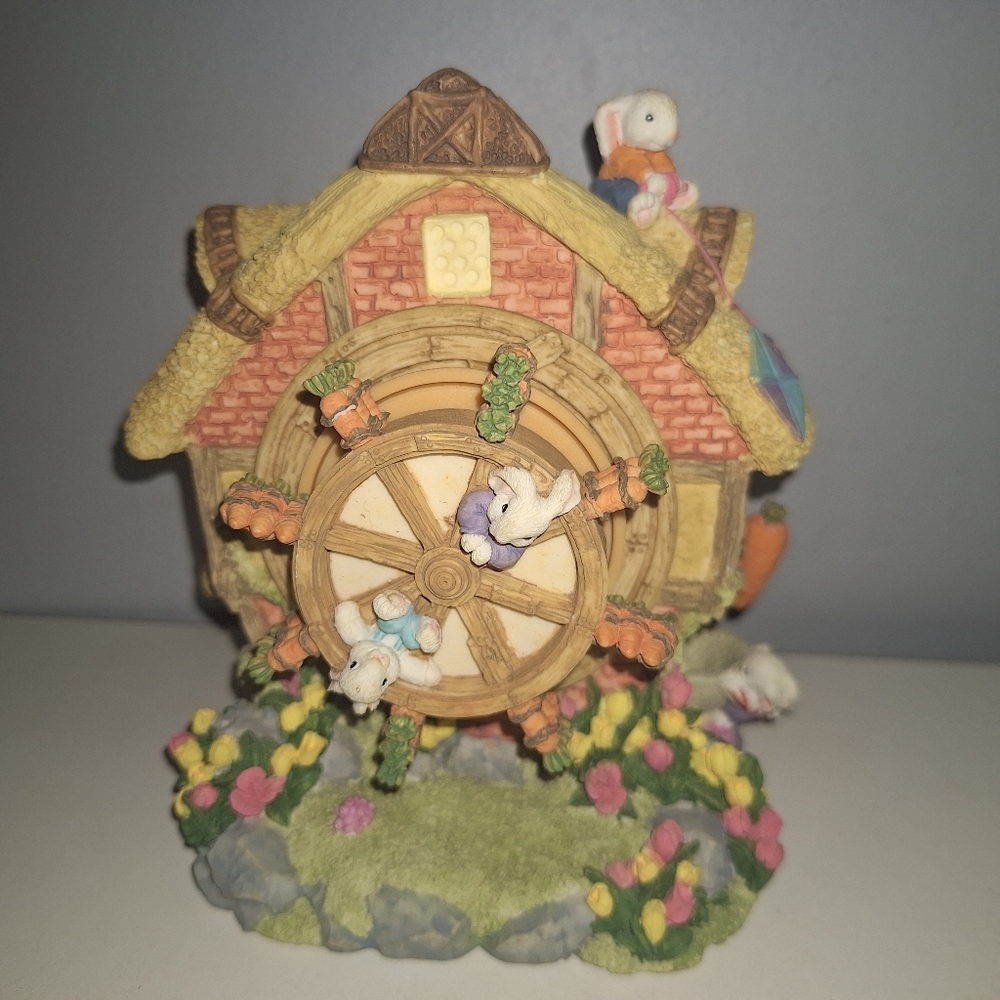 JJJ Import Mill House Bunny Easter Music Box Moves Spring Three Jays